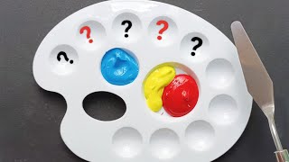 Making 10 Colors With Only 3 Primary Colors - Red, Yellow, Blue | Color Mixing