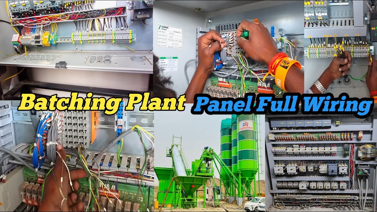 Batching Plant Panel Full Wiring Process | RMC Plant Electrical Control Panel Setup || #viral 