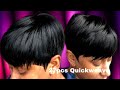 How to Do a Natural Looking Short Quickweave with 27pcs