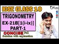 ICSE CLASS 10 EX-21B[1-(i-ix)]PART-1 TRIGONOMETRY | SELINA CONCISE SOLUTION | JBR ONLINE CLASSES