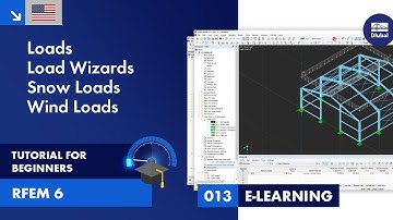 RFEM 6 Tutorial voor beginners | 013 Belastingen | Belastingwizards | Sneeuwbelastingen | Windbel...