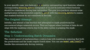 Create a Custom Loss Function in Keras with Masking Arrays