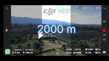 DJI Neo RANGE TEST 2000m