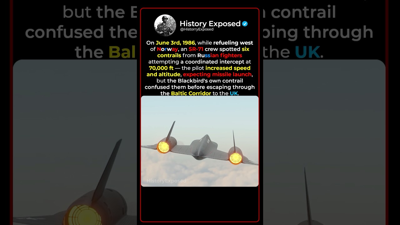 How an SR-71 Blackbird Left Russian Fighter Jets in The Dust ✈️👀