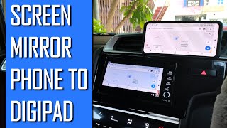 How to Mirror Phone to DIGIPAD for Android Auto & Google Maps? - Honda WRV/City/Jazz/Amaze