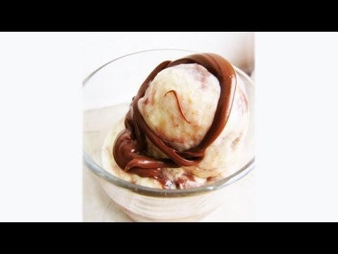 How to make White Chocolate Nutella gelato ice cream without ice cream maker at home: recipe