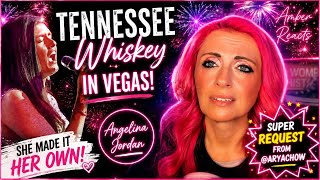 Amber Reacts- ANGELINA JORDAN SINGS TENNESSEE WHISKEY IN VEGAS 🍷 | She Made This Song Her Own!