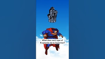 What does each Type of Kryptonite do to Superman? #superman