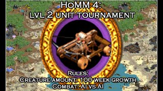2 Tier Unit Tournament 100 Week Growth Ai Vs Ai Part 4 Heroes Of Might And Magic 4 Winds Of War
