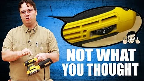 What's that little dial on your sander for?