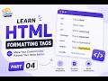 HTML 04 - Formatting Tags in HTML
