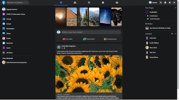 Facebook Clone UI With Html and Css 2021