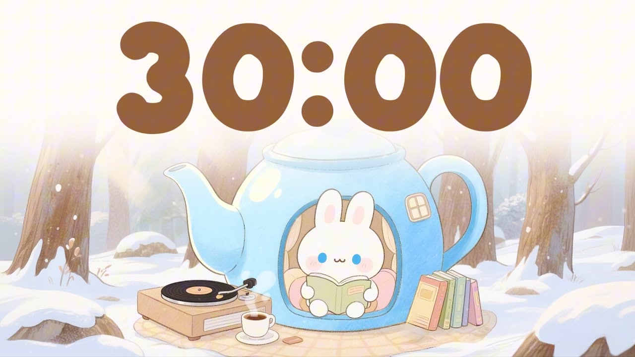 Chill Winter 🎵 30 minute timer with music for classroom - YouTube