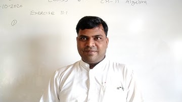 MATHEMATICS FOR CLASS 6  CHAPTER 11 Algebra Exercise 11.1