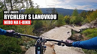 Trail Rock 'n' rolla je plný šutrů a z Plešivce dělá ještě zajímavější bikepark