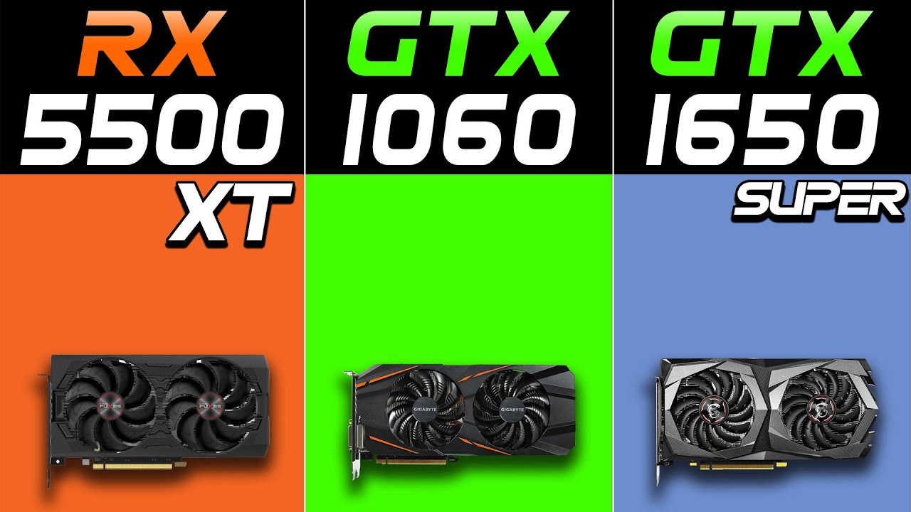 RX 5500 XT (4GB) Vs. GTX 1060 (6GB) Vs. GTX 1650 Super | New Games  Benchmarks in 2021 - YouTube