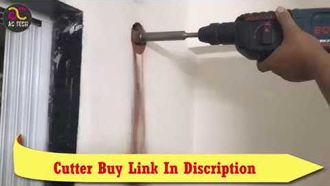 Install mini  dultless AC hole