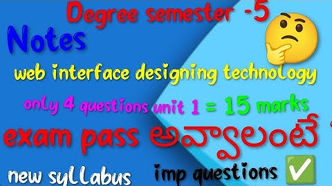 |Web interface designing technology|unit -1Desk application and Web application ? notes#computur#bsc