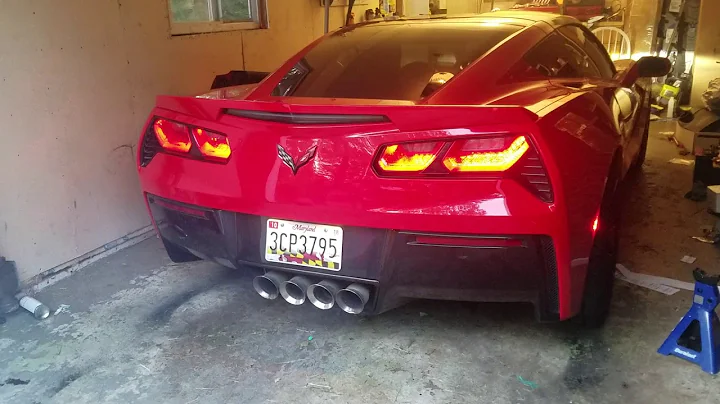 C7 Corvette Z51 Kooks X-Pipes and Headers - VERY LOUD