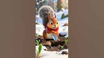 ⭐ The Busy Squirrel Nut Hunter | Gentle Lullaby Forest Rhyme for Kids – Chittu TV