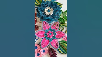 Paper Flowers #quilling #quillingart #quillingflower #quillingaper #artforbeginners #paperflower