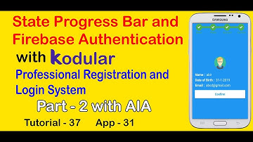 Create Login and Signup Screen using State Progress Bar and Firebase Authentication || Part 2