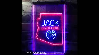 Jack Daniels Jack Lives Here   Arizona LED Neon Sign