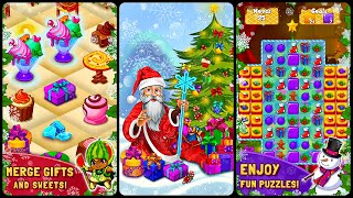 Christmas games: Merge & Match (Gameplay Android) screenshot 2