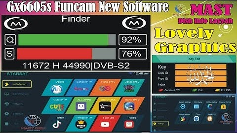 GX6605S Funcam New Software 2025 | Modern Menu, 90 Satellites, Wi-Fi, YouTube & TikTok