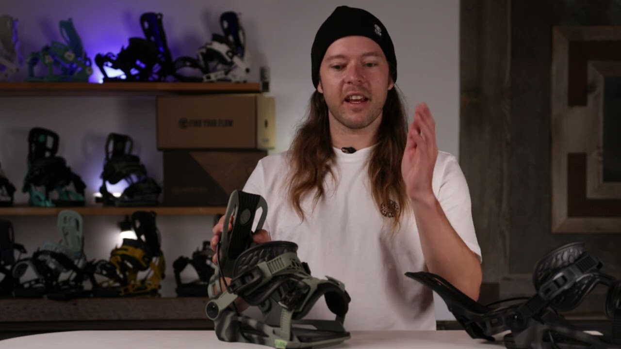 Flow Fuse Carbon Snowboard Bindings    Hybrid Strap   YouTube