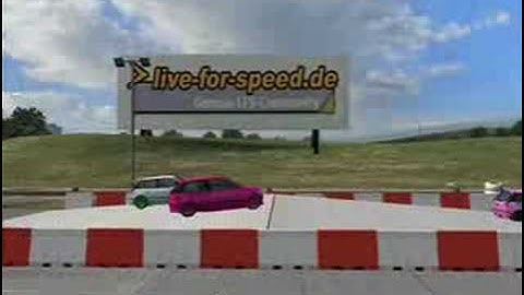 Big crash in LFS ramp fun meet