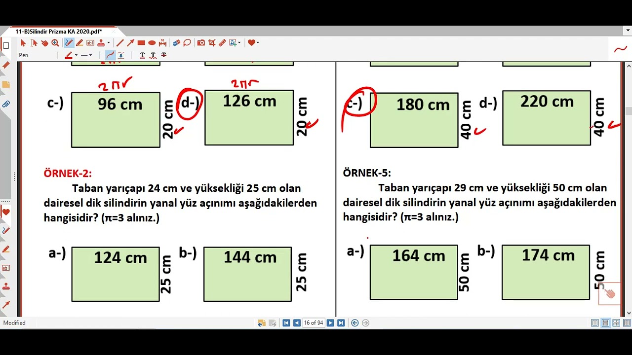6-)M8 Geometrik Cisimler (Silindir Test) 70