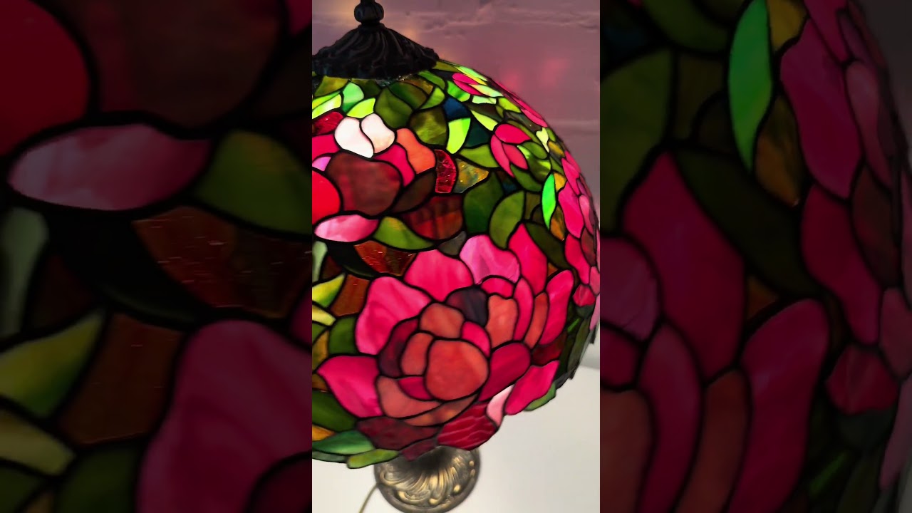 Creating a Stained Glass Peony Lamp 🌸💡 