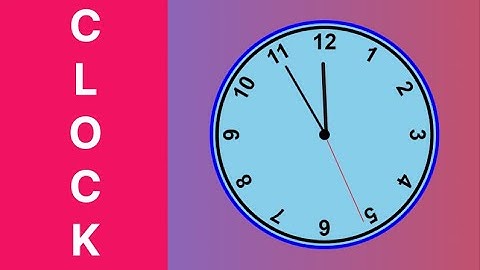 Learn clock with Javascript / How to make A  clock using html,css and javascript.