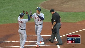 DET@BOS: Miggy drills a two-run home run to right