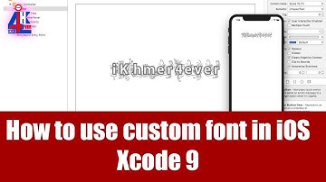 how to use custom font in ios programmatically Xcode 9