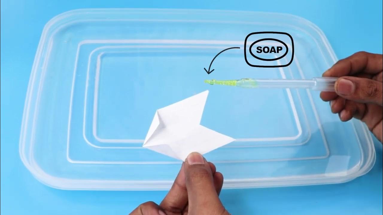 How to make a Soap Powered Boat Easy Science Project Surface