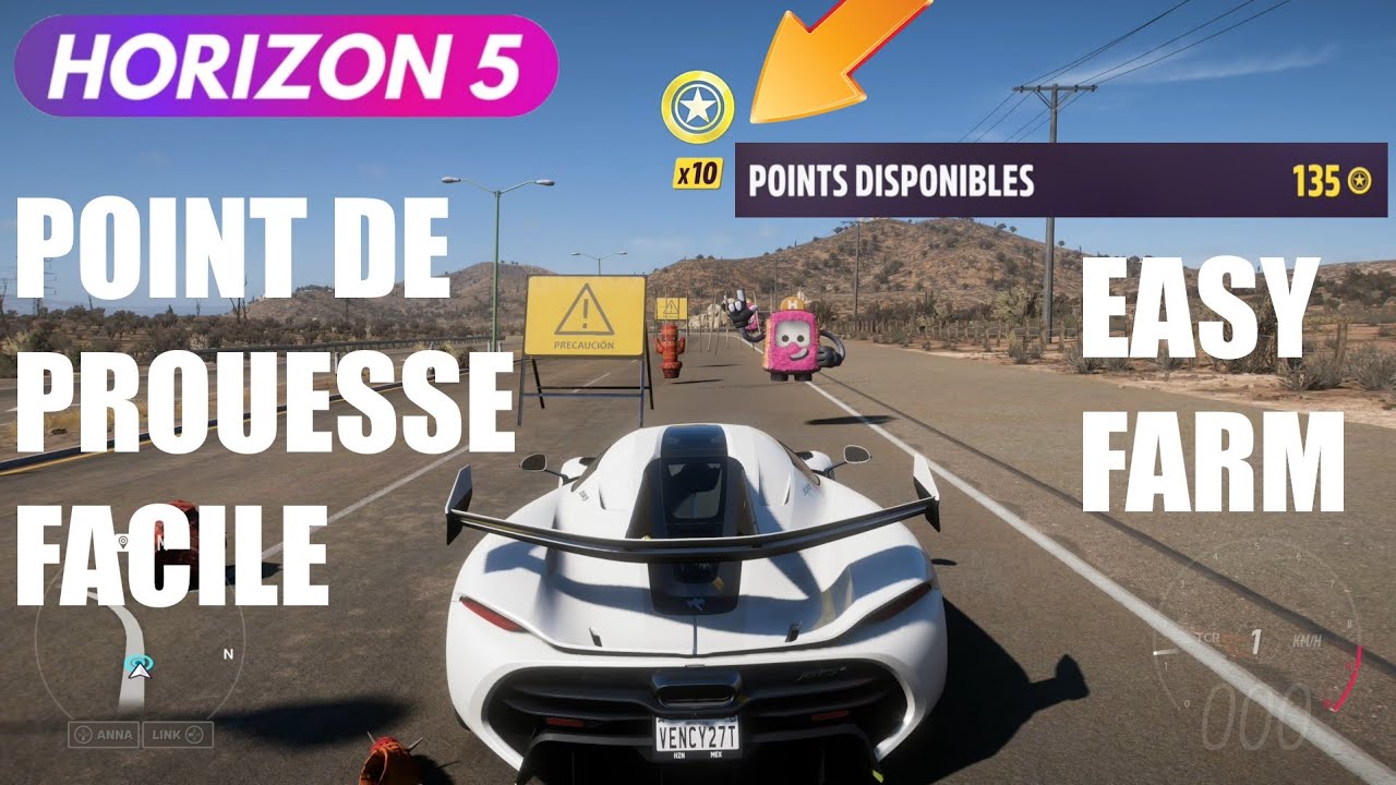 FORZA HORIZON 5 ASTUCE GAGNER UN MAX POINT DE PROUESSE FARMER EFFICACEMENT LES POINTS DE