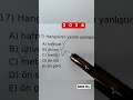YAZIM KURALLARI SORU ÇÖZÜMÜ TYT TÜRKÇE KPSS TÜRKÇE YKS 2026 KPSS 2026 #tyt #kpss #lgs #shorts #yks
