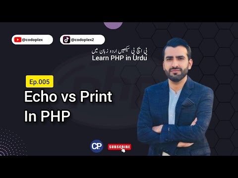 Ep.005 Echo VS Print SHOWDOWN! Learn PHP in Urdu