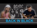 Acdc  back in black  electric guitar solo cover by marco bitencourt participao especial