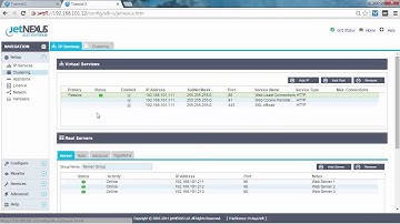 Tutorial 16: Clustering: Short Term Failure for Active Load Balancer - jetNEXUS Load Balancing