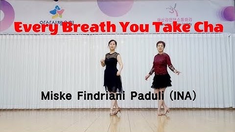 Every Breath You Take Cha Linedance demo Improver @ARADONG linedance