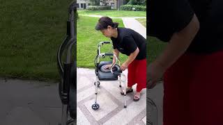 This multi-functional assistive device makes it easier for seniors to go out;