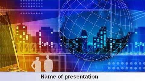 Big City Lights PowerPoint Template by PoweredTemplate.com