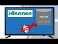 How to unlock hisense tv key lock without remote  hisense tv service menu codes  factory reset