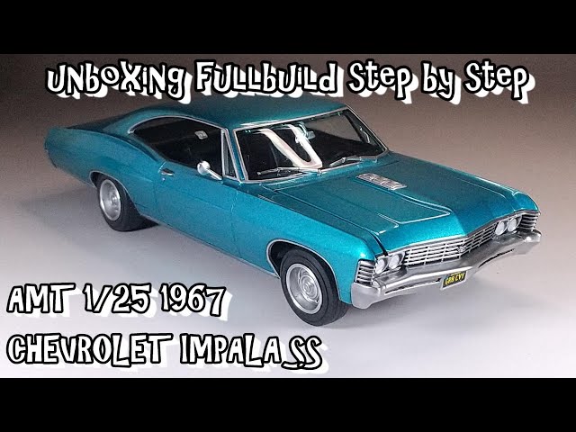 unboxing fullbuild AMT 1/25 1967 CHEVROLET IMPALA SS Scale Car