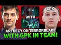 Arteezy on Terrorblade with Gpk in TEAM!