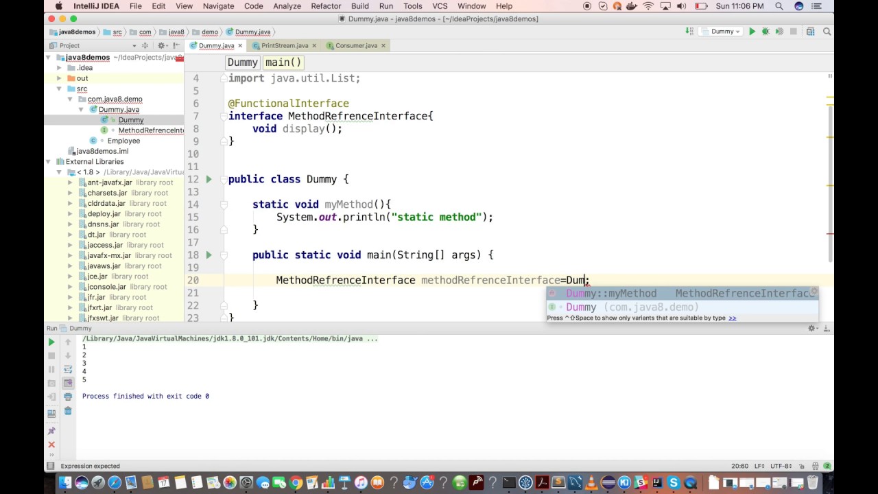 java sdk Java 8 Method Reference - Part 4