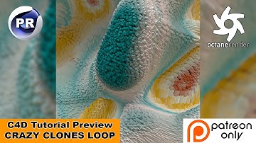 CRAZY CLONES LOOP (Cinema 4D Patreon Tutorial Preview)